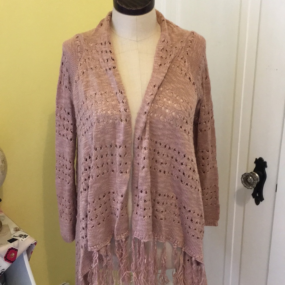 Mauve cardigan